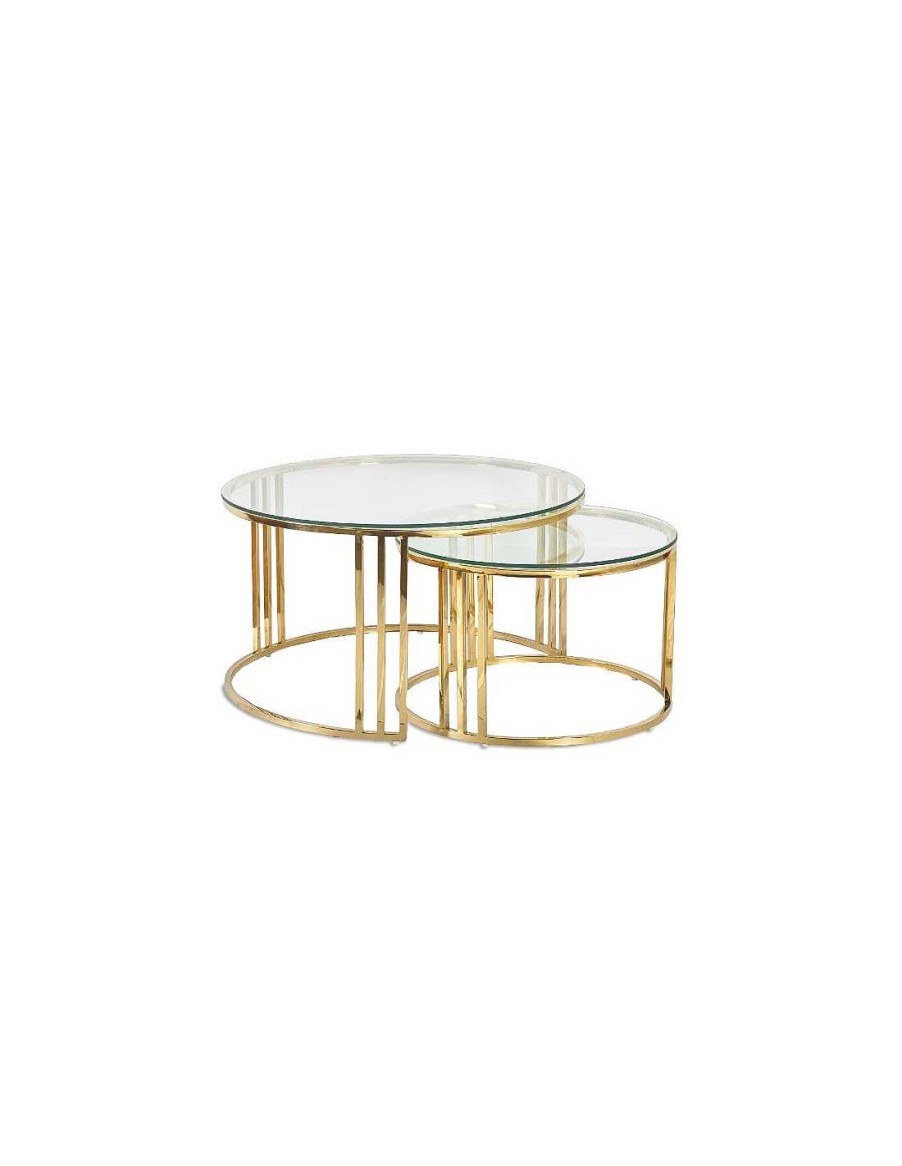 Mesas Muebles Laura | Set Mesa Tapa Cristal