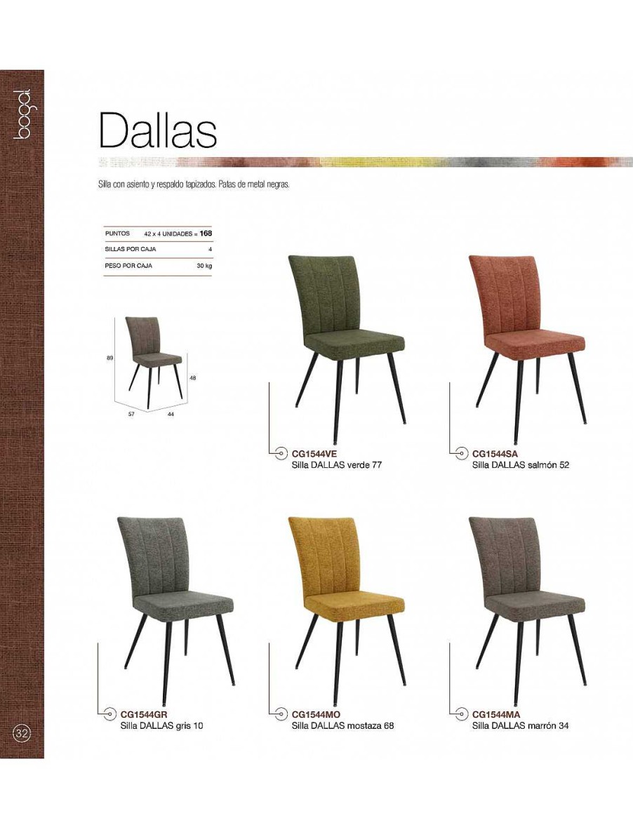 Sillas MUEBLES AZOR | Silla Dallas